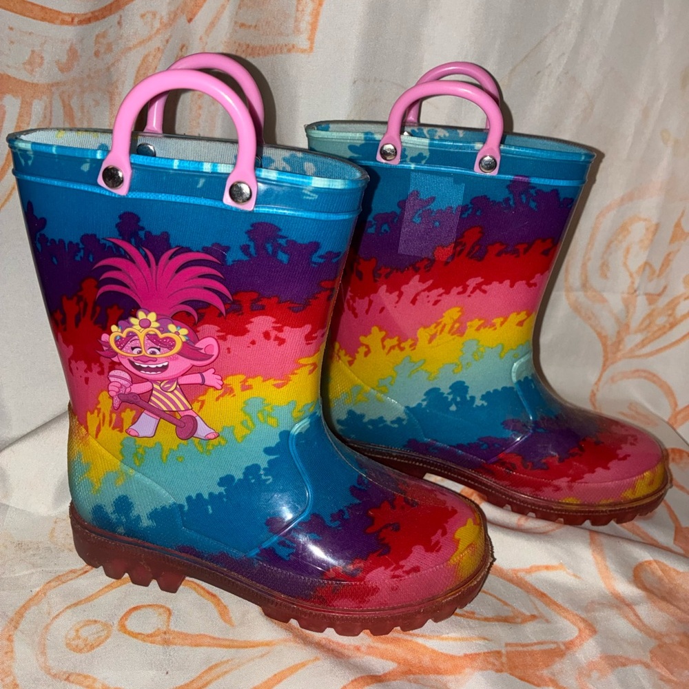 Trolls Rainbow Kids Rain Boots